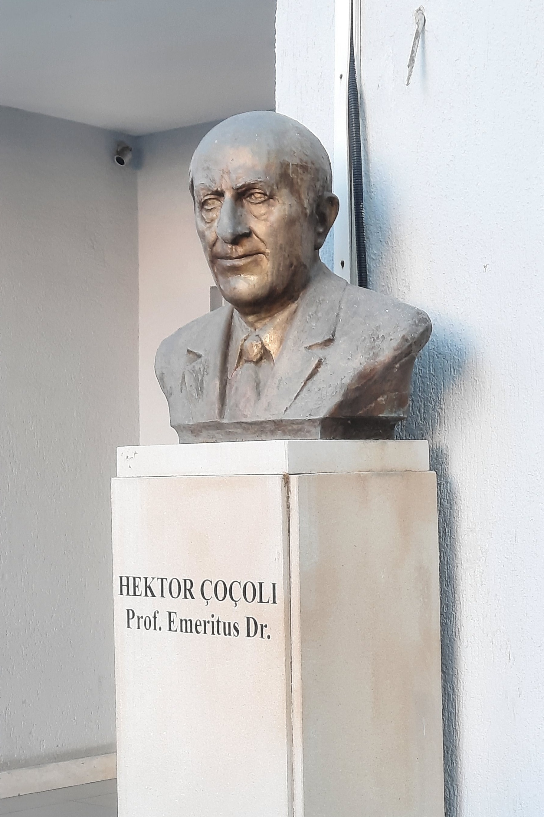 Hektor Çoçoli's bust, Tirana - 02.jpg